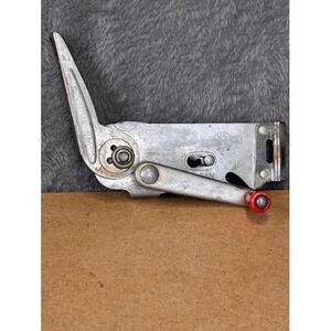 Vintage Swing-A-Way G-11 Wall Mount Can Opener Silver Red Handle Made in USA
